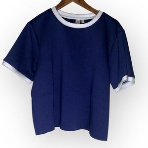 Dolan Left Coast | Anthropologie NWOT Structured Ringer Tee SIZE LARGE